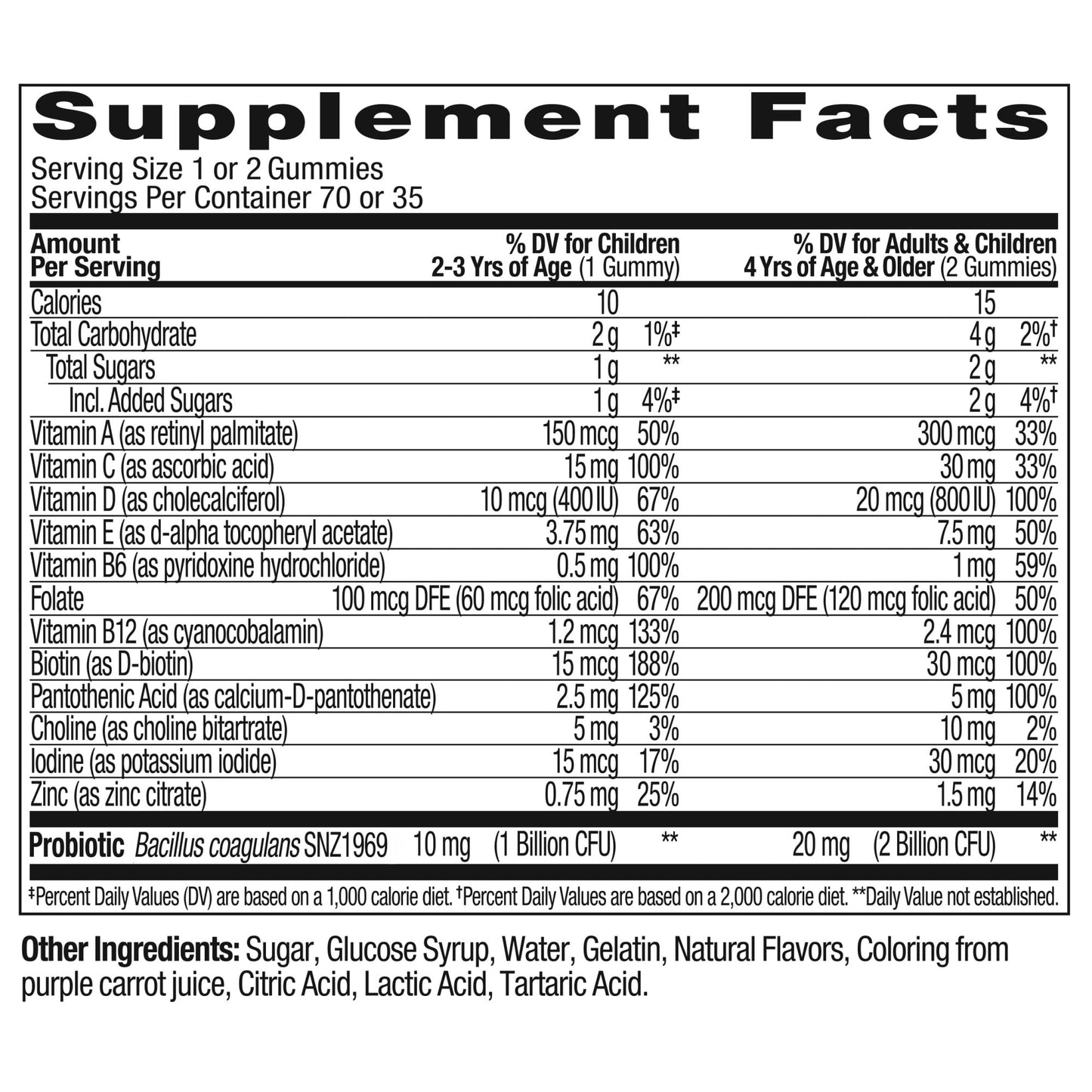 Kids Multi & Probiotic Multi Vitamins