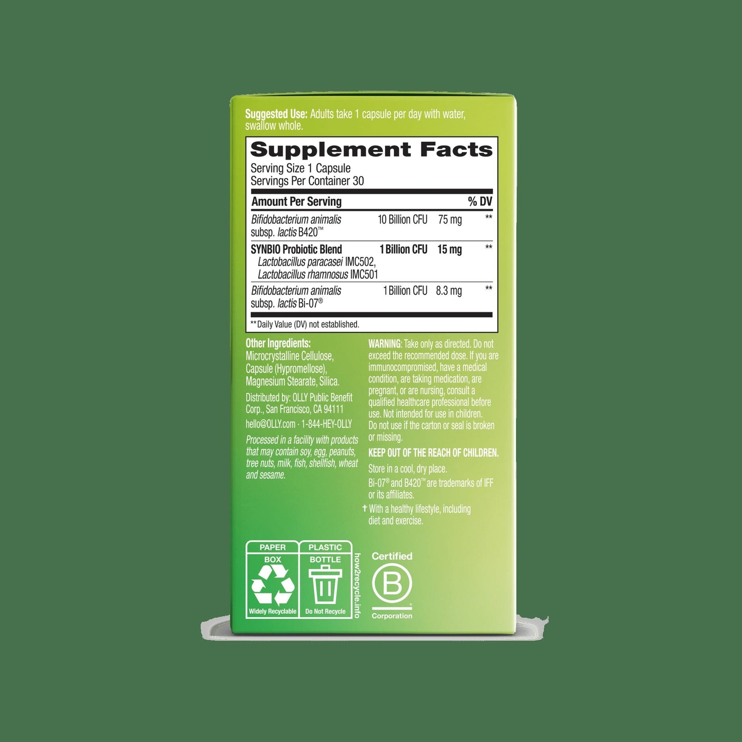 Precise Probiotics Metabolism