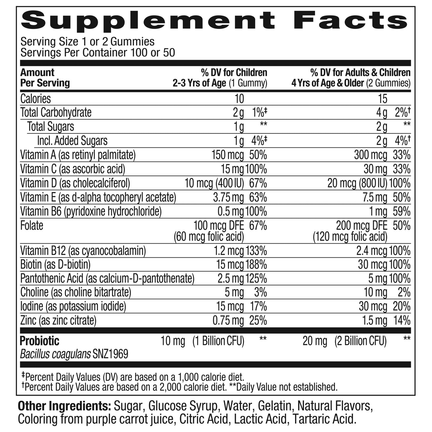 Kids Multi & Probiotic Multi Vitamins
