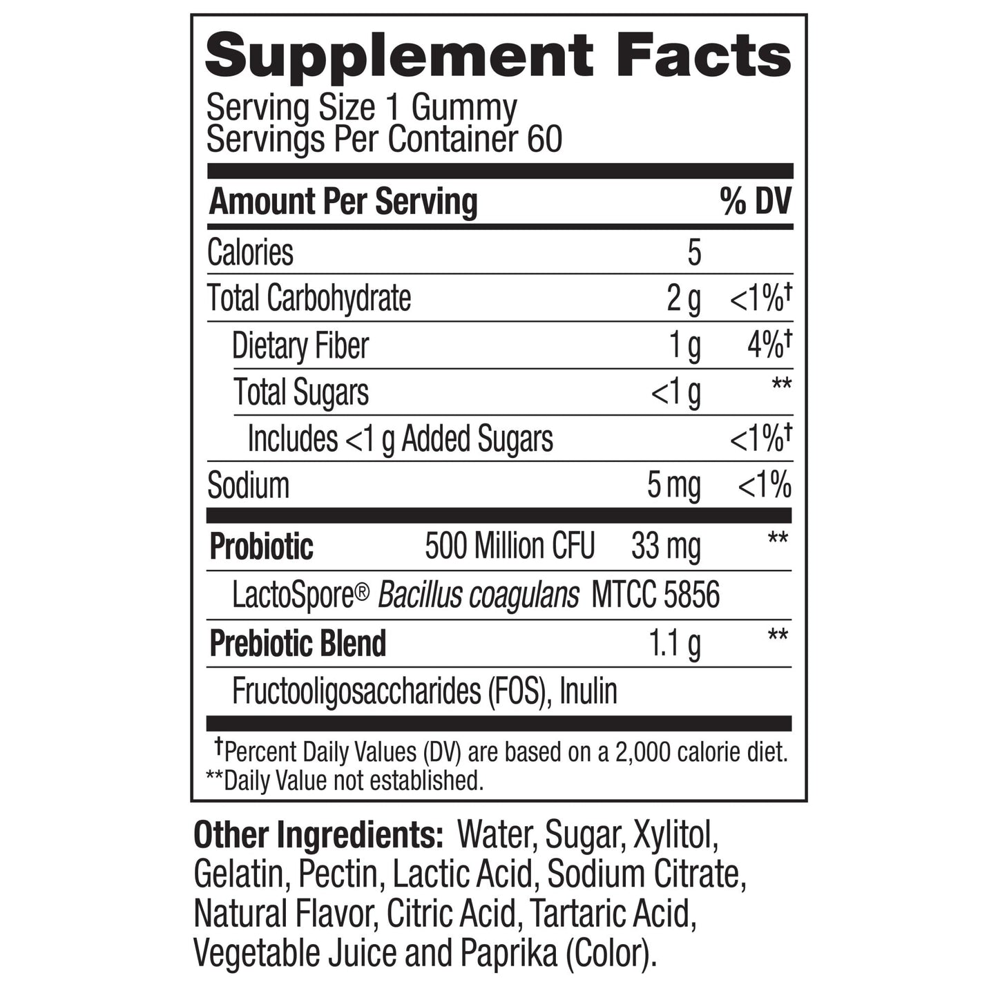 Probiotic + Prebiotic