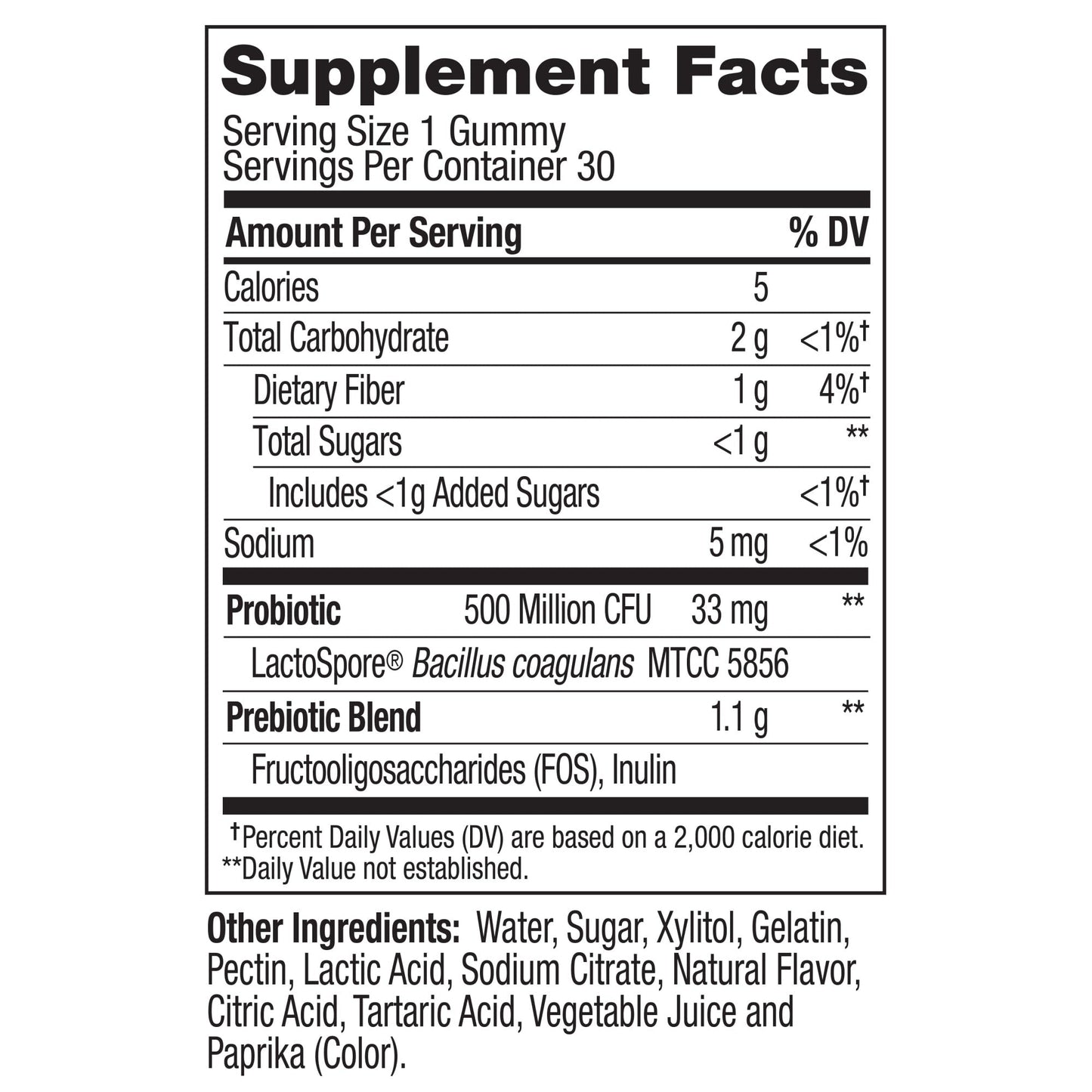 Probiotic + Prebiotic