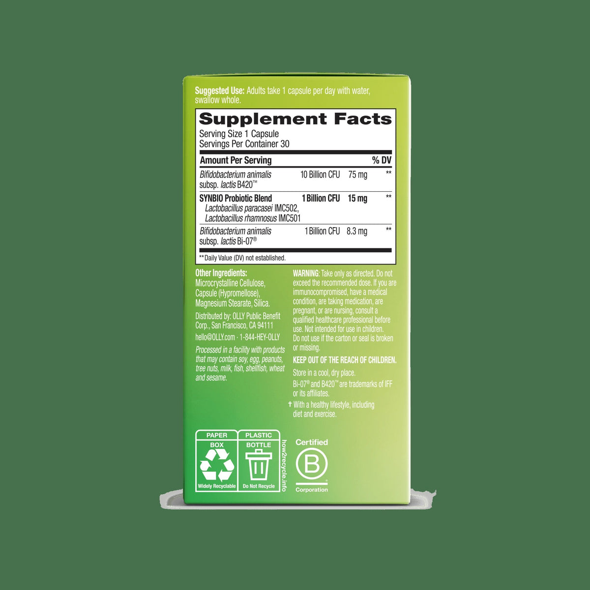 Precise Probiotics Metabolism