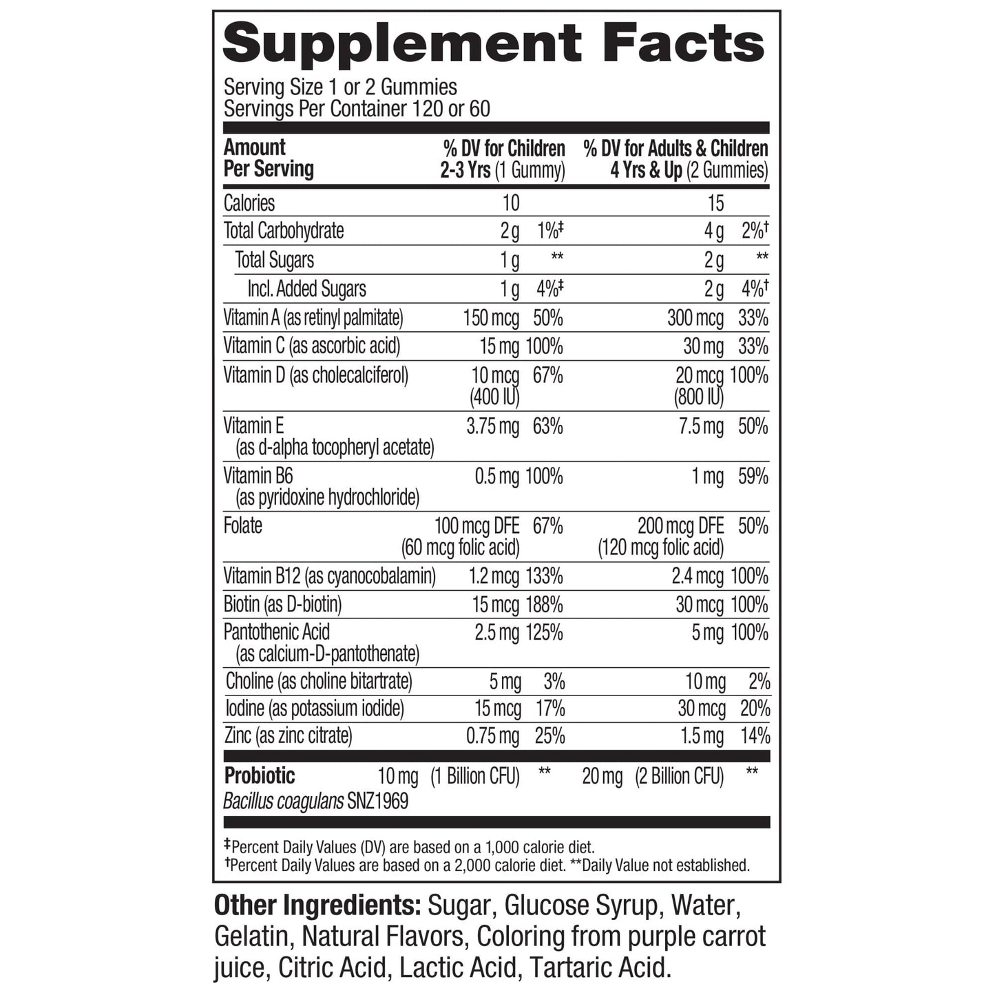 Kids Multi & Probiotic Multi Vitamins