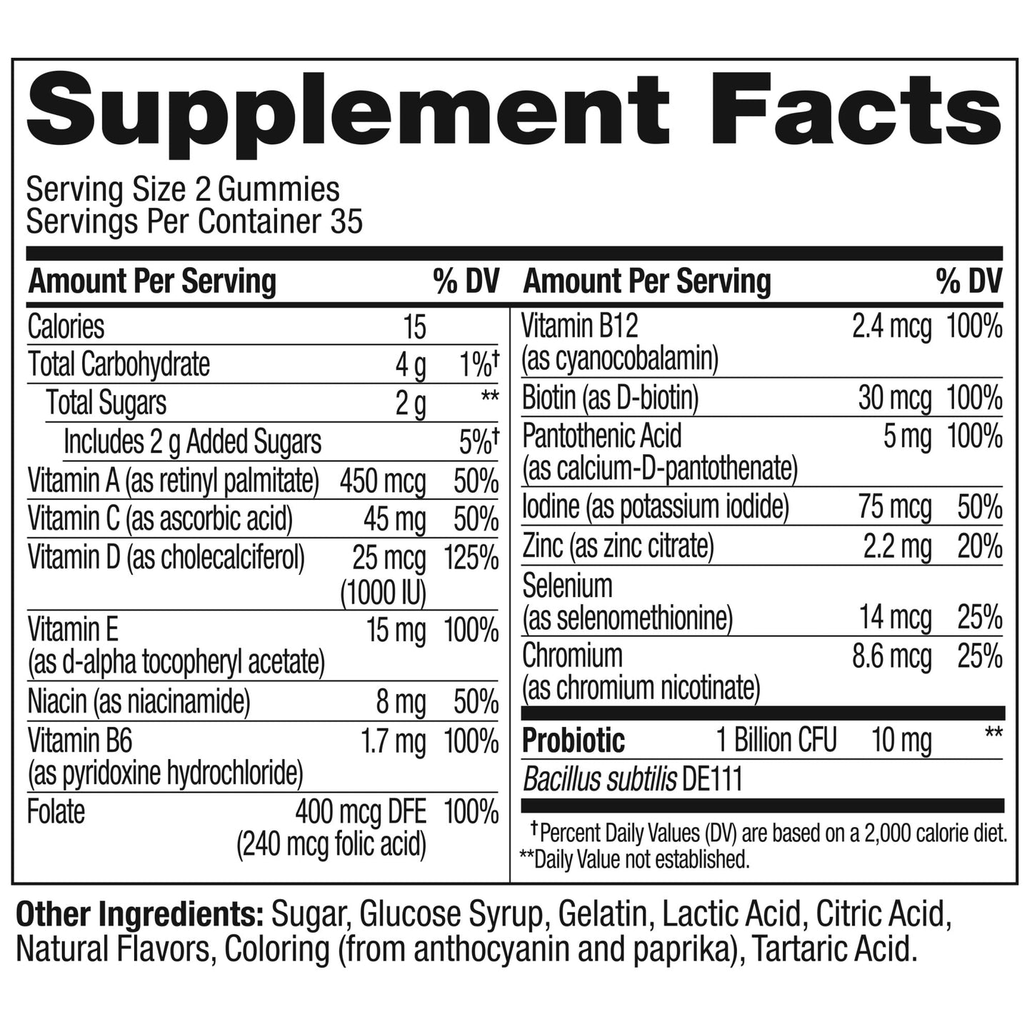 Adult Multi & Probiotic Vitamins